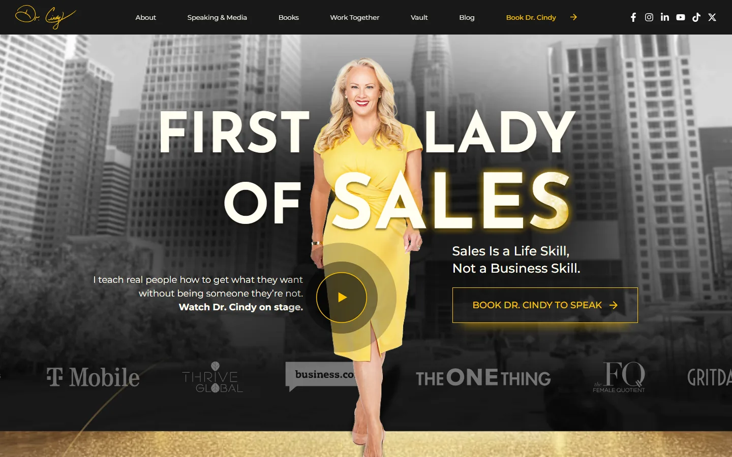 Dr. Cindy McGovern: personal brand website, drcindy.com