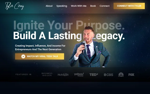 Tyler Cerny: personal brand website, tylercerny.com