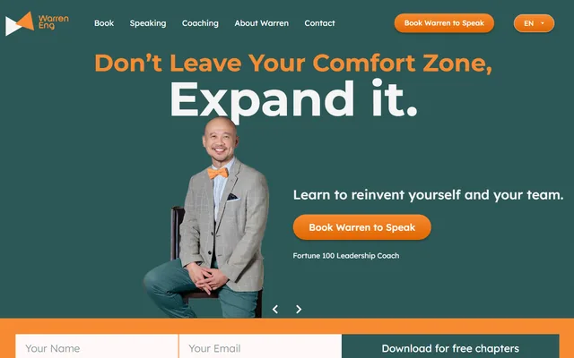 Warren Eng: personal brand website, warreneng.com